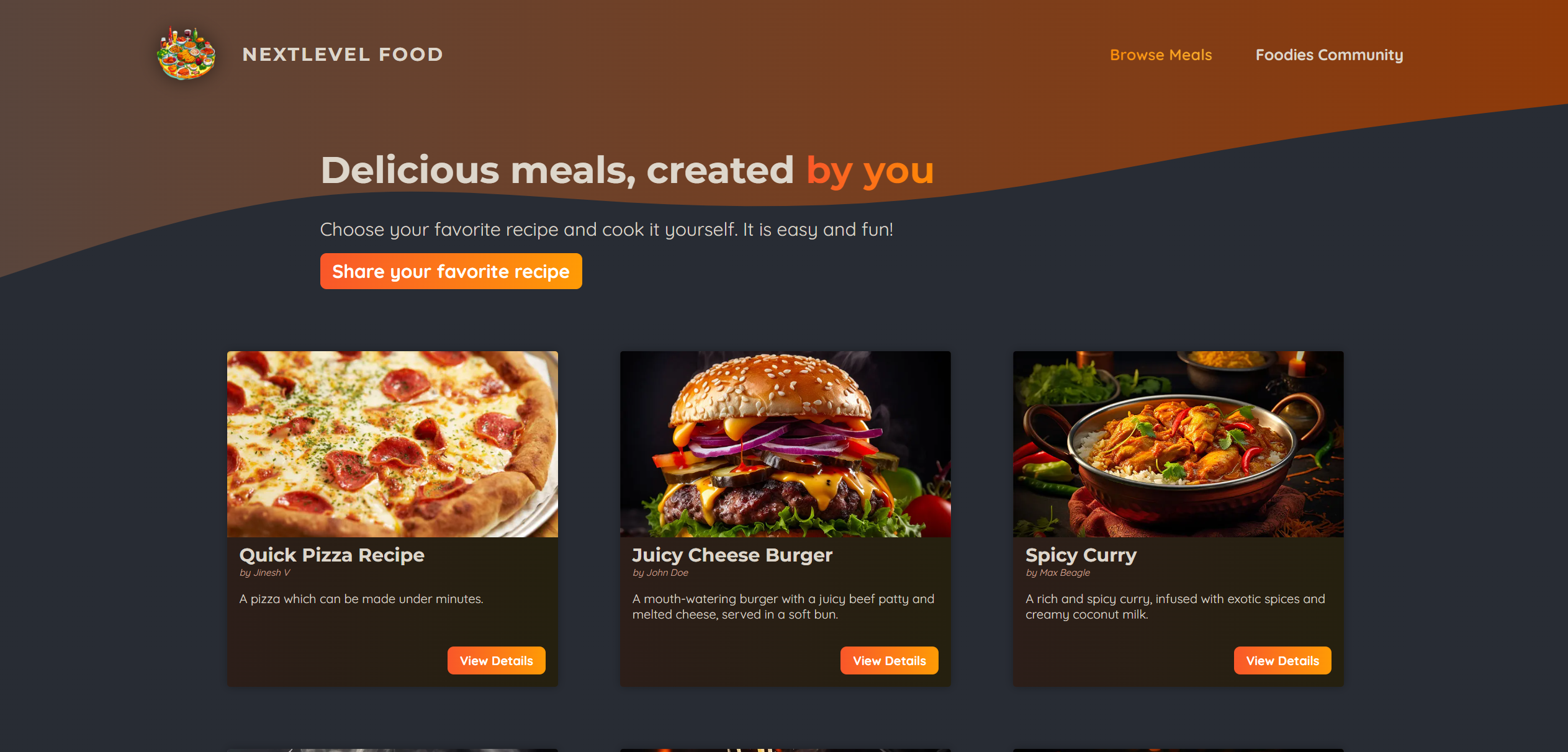 NextLevel Food for NextLevel Foodies